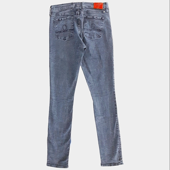 Lucky brand sophia, crinkle, distressed, color black, skinny size 8/29 - Picture 3 of 7